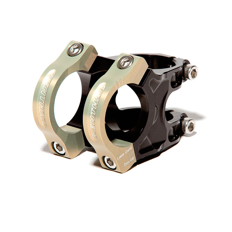 Renthal Apex Stem - 40mm 31.8 Clamp +/-6 1 1/8" Aluminum Black/Gold