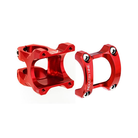 Industry Nine A35 Stem - 32mm 35mm Clamp +/-5 1 1/8" Aluminum Red