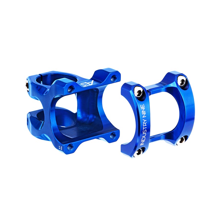 Industry Nine A35 Stem - 32mm 35mm Clamp +/-5 1 1/8" Aluminum Blue