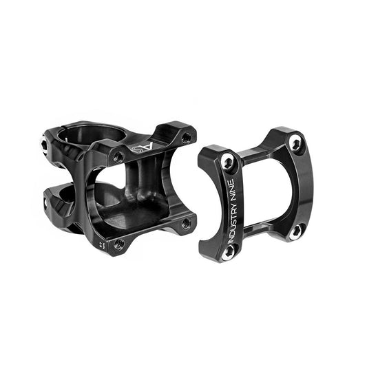 Industry Nine A318 Stem - 40mm 31.8mm Clamp +/-4.4 1 1/8" Aluminum Black