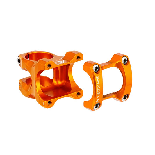 Industry Nine A318 Stem - 50mm 31.8mm Clamp +/-4.4 1 1/8" Aluminum Orange