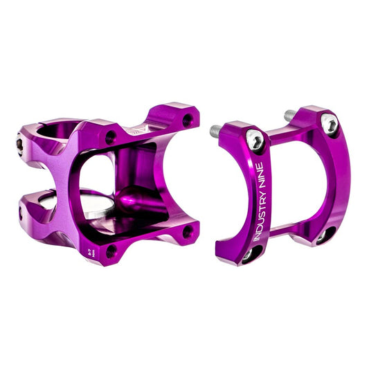 Industry Nine A318 Stem - 40mm 31.8mm Clamp +/-4.4 1 1/8" Aluminum Purple