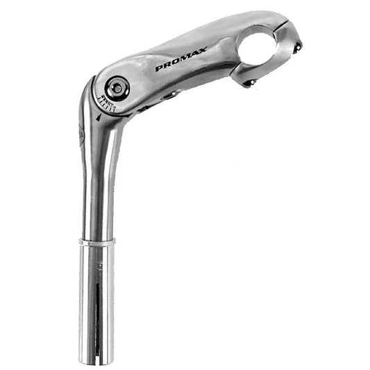 Promax 105mm 1 1/8 Adj OEM Silver Stem Diameter: 25.4mm Length: 105mm Steerer: 22.2mm with 25.4mm adapter Silver