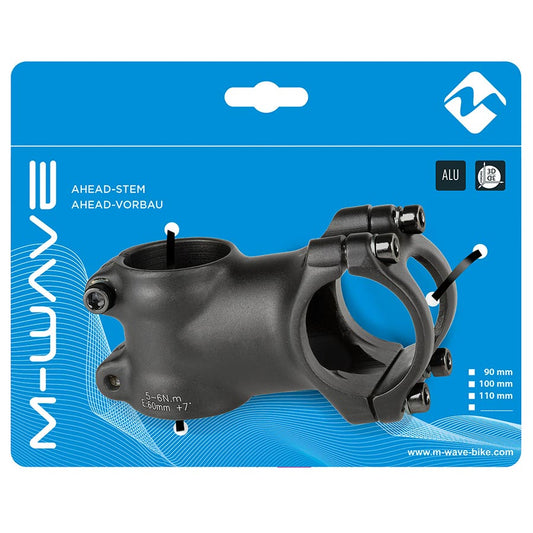 M-Wave ST-M3.1 Stem Diameter: 28.6mm Length: 60mm Steerer: 1-1/8 ±7° Black