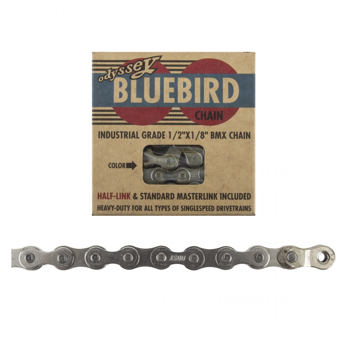 CHAIN ODY 1/2x1/8 BLUEBIRD 1s SL w/1/2LINK