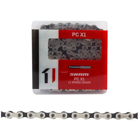 SRAM PC-X1 Chain - 11-Speed 118 Links Silver/Black