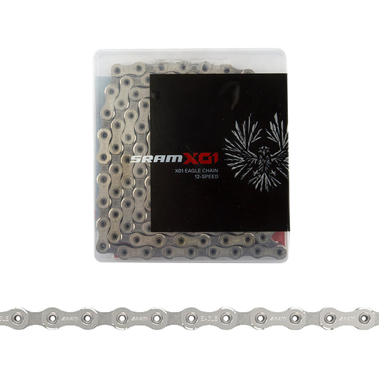 SRAM X01 Eagle Chain - 12-Speed 126 Links Silver