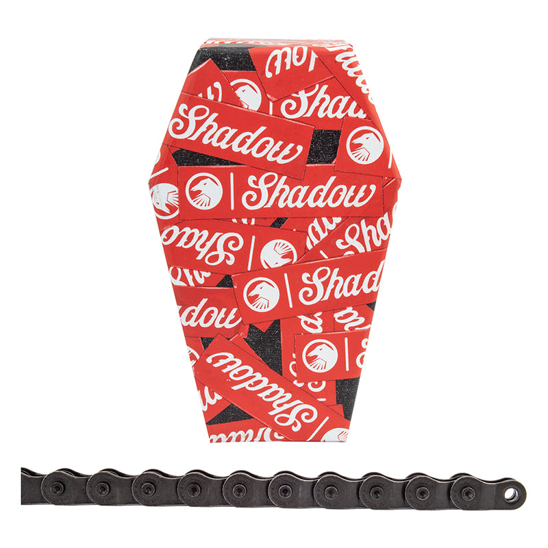 The Shadow Conspiracy Interlock V2 Chain - Single Speed 1/2" x 1/8" 98 Links Half Link Chain BLK