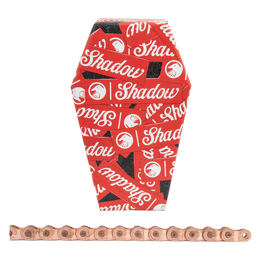 The Shadow Conspiracy Interlock V2 Chain - Single Speed 1/2" x 1/8" 98 Links Half Link Chain Copper