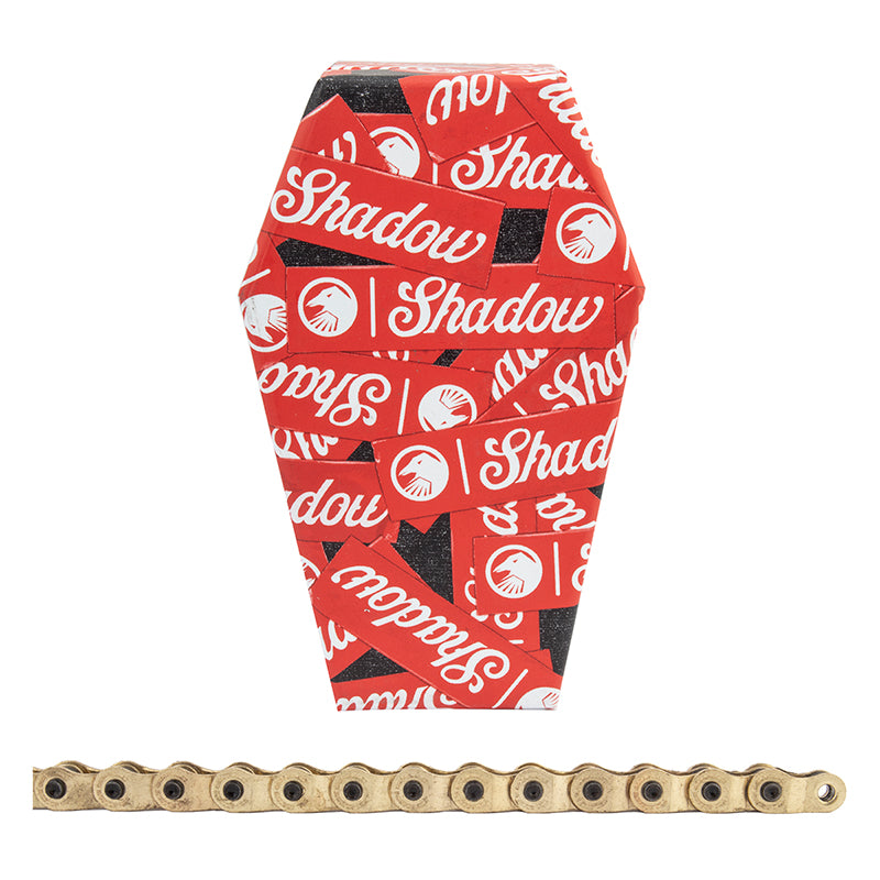 The Shadow Conspiracy Interlock V2 Chain - Single Speed 1/2" x 1/8" 98 Links Half Link Chain Gold