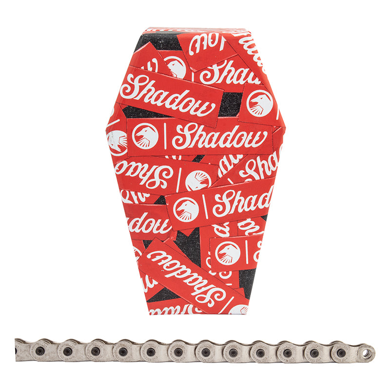 The Shadow Conspiracy Interlock V2 Chain - Single Speed 1/2" x 1/8" 98 Links Half Link Chain Silver