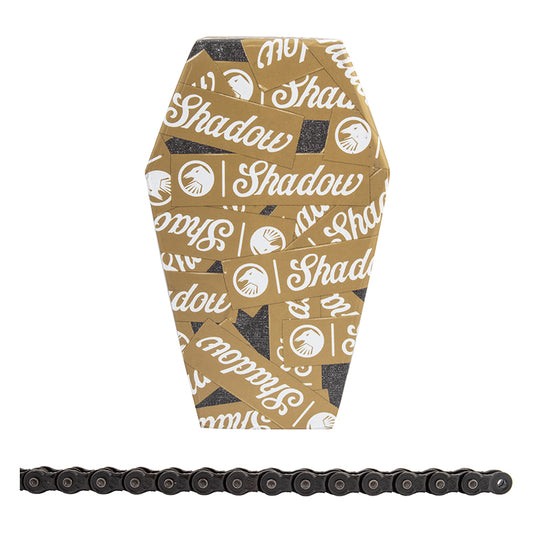 The Shadow Conspiracy Interlock Supreme Chain - Single Speed 1/2" x 1/8" 98 Links Half Link Chain BLK