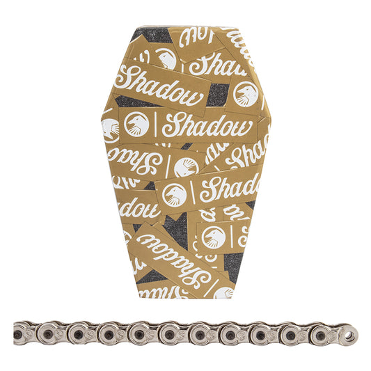 The Shadow Conspiracy Interlock Supreme Chain - Single Speed 1/2" x 1/8" 98 Links Half Link Chain Silver