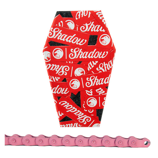 The Shadow Conspiracy Interlock V2 Chain - Single Speed 1/2" x 1/8" 98 Links Half Link Chain Pink