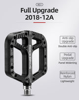 ROCKBROS Extra Large Bike Pedals in Various Colours (Pair)