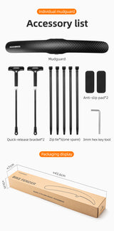 Adjustable Bike Fender Quick Release for 700C Road Bikes