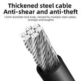 ROCKBROS Bike Cable Lock Portable Bicycle Lock Anti Theft Cable Lock