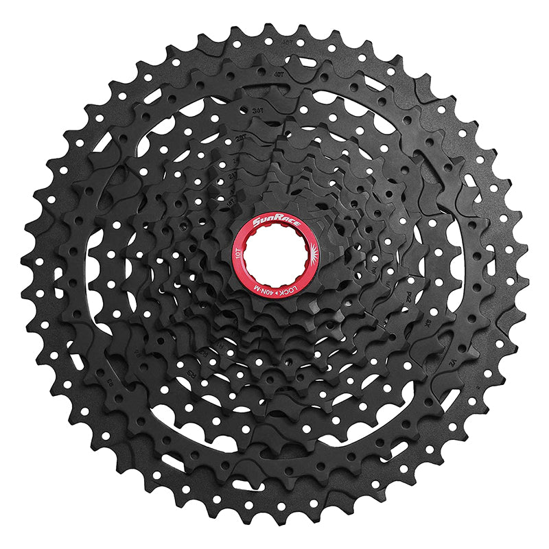 SunRace MX9X Cassette - 11-Speed 10-46t Black Chrome For XD Driver Body