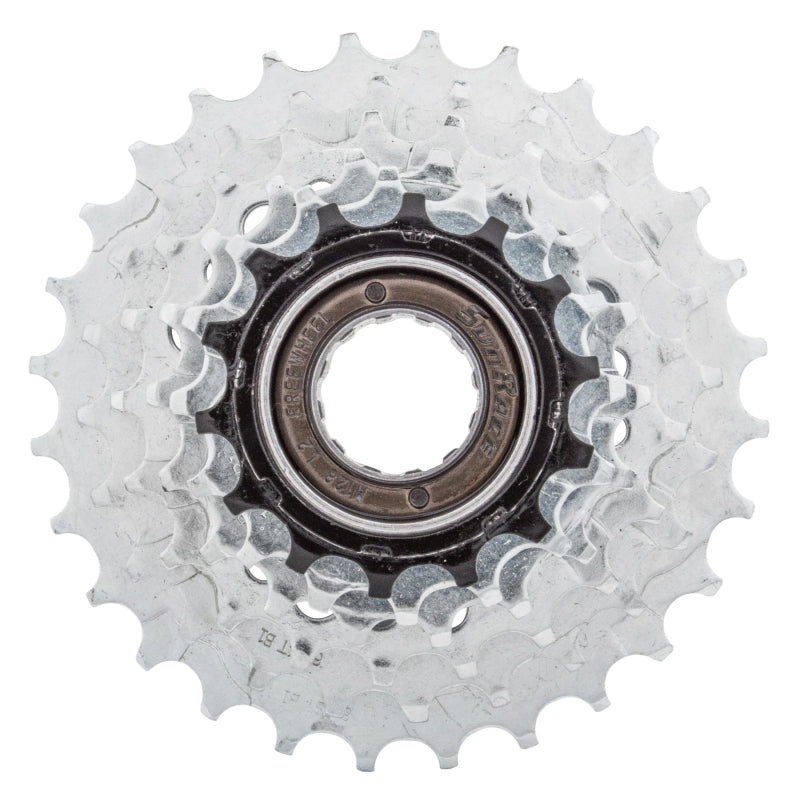 SunRace M2A 6-speed Freewheel - 14-28t Chrome/Black