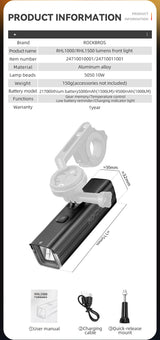 ROCKBROS Hoisting Headlight for Bike