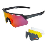 Polarized Cycling Glasses with 4 Interchangeable Lenses