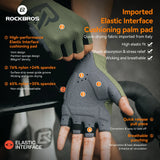 ROCKBROS Elastic Interface® Half-Finger Gel Padded Cycling Gloves