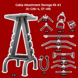 Complete Cable Attachment and Storage Kit - #1 - Muscle D Fitness