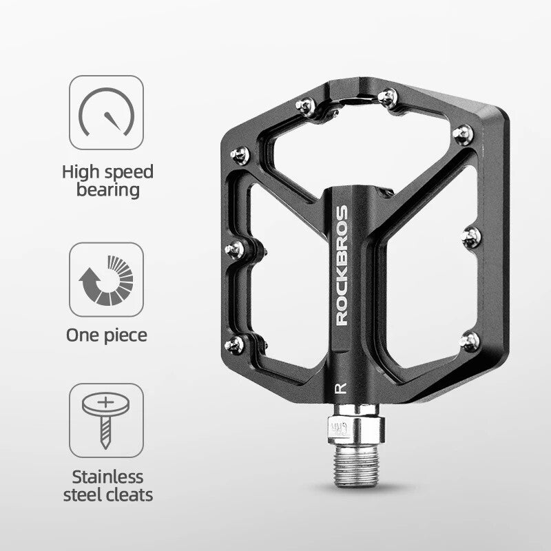 ROCKBROS Ultra Lightweight Flat Bike Pedals in Various Colours (Pair)