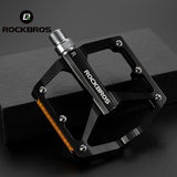 ROCKBROS Anti-Skid Aluminum Alloy Bike Pedals - Waterproof, Multiple Colors