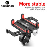 ROCKBROS Bike Mobile Phone Holder CNC Aluminum Bracket Five Claws Phone Holder