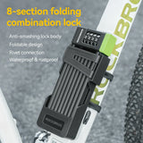 8-Section Folding Combination Bike Lock