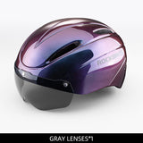 ROCKBROS Ultralight Magnetic Goggles Rear Light Cycling Helmet