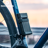 ROCKBROS MTB Road Bike Lock Key Folding Lock E-Bike Motorcycle Steel Lock Portable Antirust Anti-theft