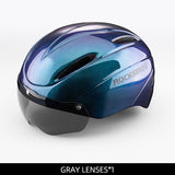 ROCKBROS Ultralight Magnetic Goggles Rear Light Cycling Helmet