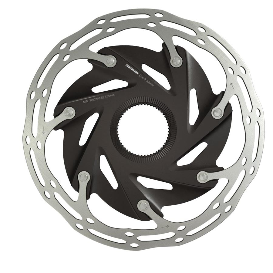 SRAM CenterLine XR Disc Brake Rotor - 160mm Center Lock Silver/Black