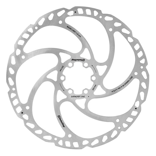 SwissStop Catalyst One Disc Rotor - 203mm 6-Bolt Silver