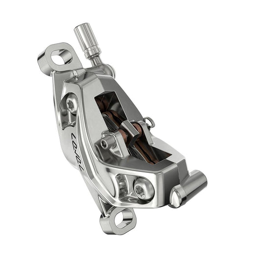 SRAM Level Ultimate Stealth Disc Brake Caliper Assembly - Front/Rear Post Mount 4-Piston Silver C1