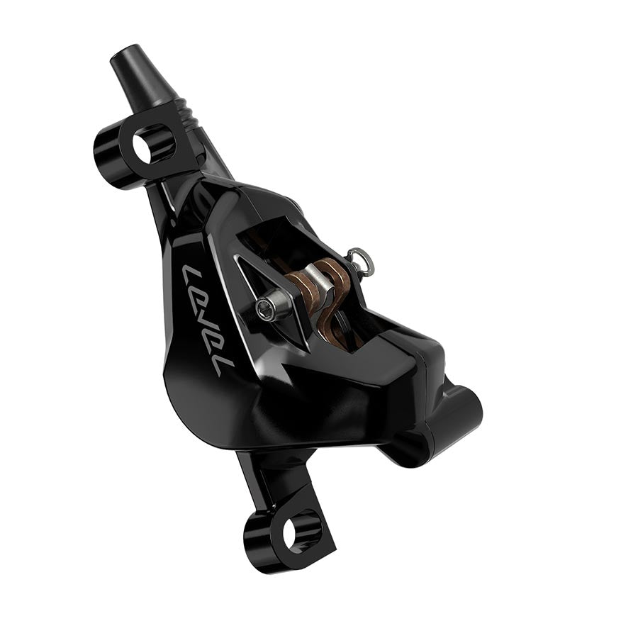 SRAM Level Silver Stealth Disc Brake Caliper Assembly - Front/Rear Post Mount 2-Piston BLK C1