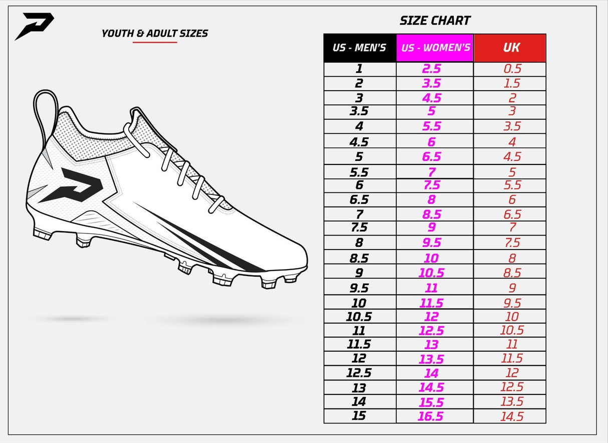 Sonic the Hedgehog Flag Football Cleats - Quantum Energy by Phenom Elite