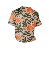W. CROP TEE - SUMMER BOTANICAL