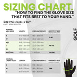 HIRZL Grippp Fit - Golf Gloves - White / Black