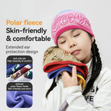 Kids Winter Fleece Beanie for Helmet Use