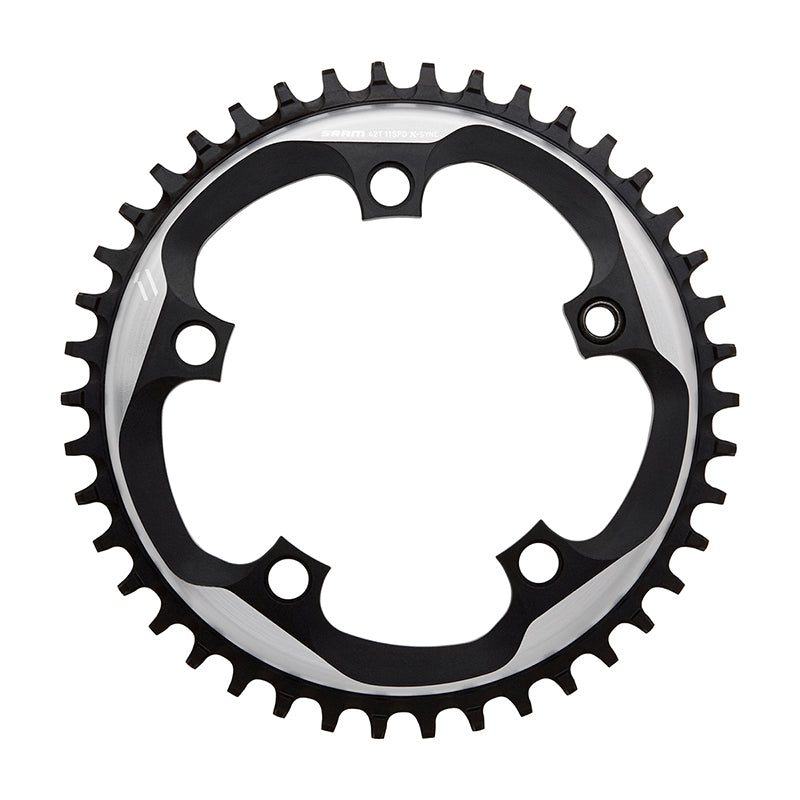 SRAM X-Sync Chainring 42 Teeth 110mm BCD Polished Grey/Matte Black