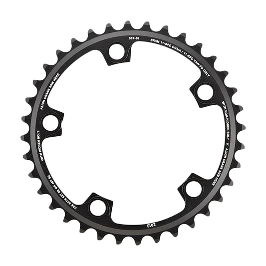 SRAM 11-Speed 36T 110mm BCD YAW Chainring Black Use with 46 or 52T