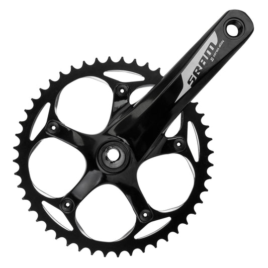 SRAM S-300 1.1 Courier Crankset - 165mm Single Speed 48t 130 BCD GXP Spindle Interface BLK