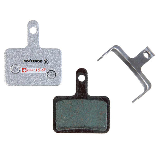 SwissStop Disc 15 E Disc brake pads Shape: Deore BR-MT410 M375/485/486/515525/575/615 Auriga Hylex Spyre Orion Organic Pair