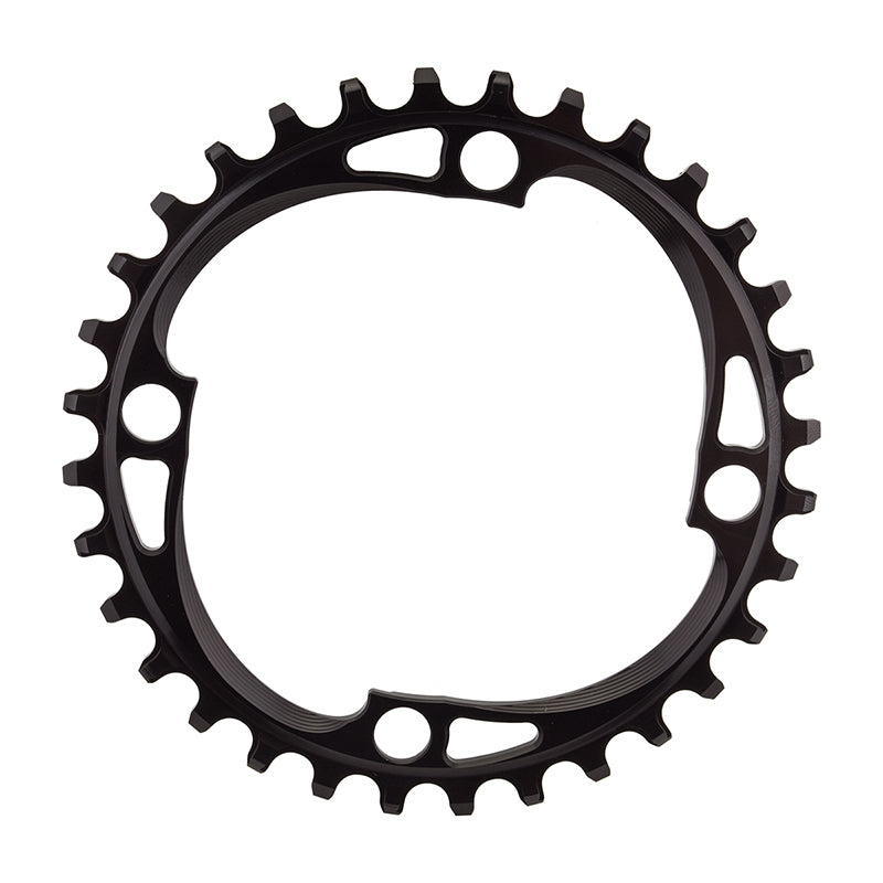 absoluteBLACK Round 104 BCD Chainring - 32t 104 BCD 4-Bolt Narrow-Wide Black