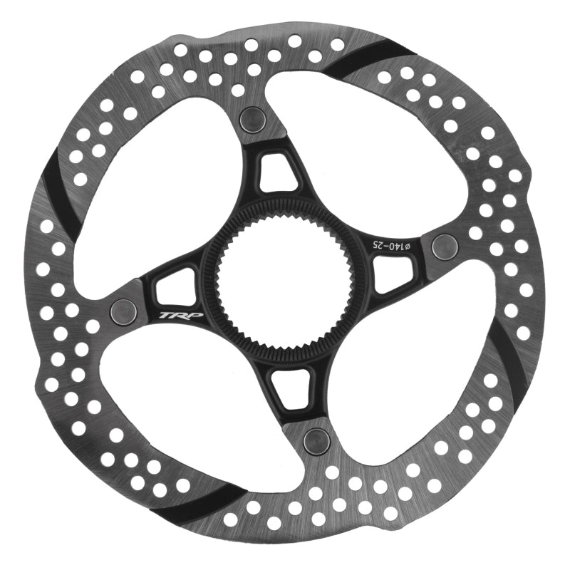 TRP-25 Disc Brake Rotor - 140mm Center Lock 1.8mm Silver/Black