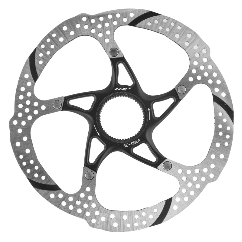 TRP-25 Disc Brake Rotor - 180mm Center Lock 1.8mm Silver/Black