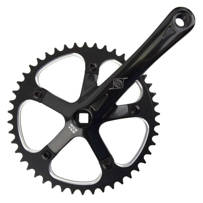 Origin8 Track/SS 165x46 103mm JIS Square Taper crankset black/black